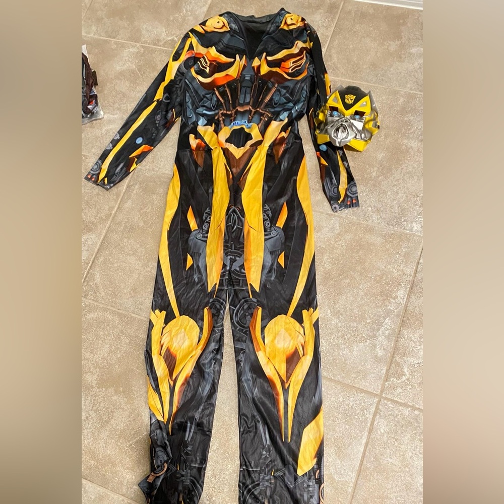 Adult Bumblebee Halloween Costume size M/L overall and mask
